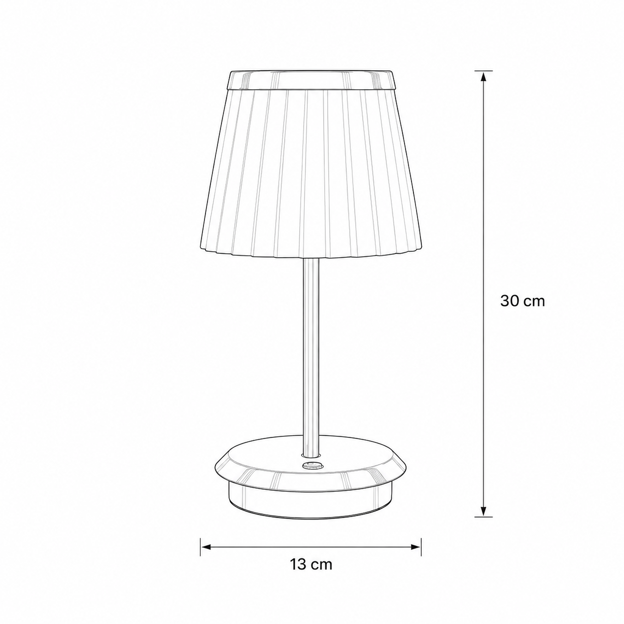 Portable LED Table Lamp with Rechargeable Battery