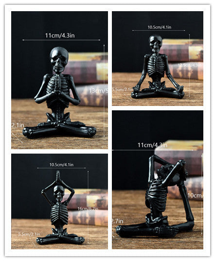 Halloween Figurine – Vintage White or Black Resin Decoration