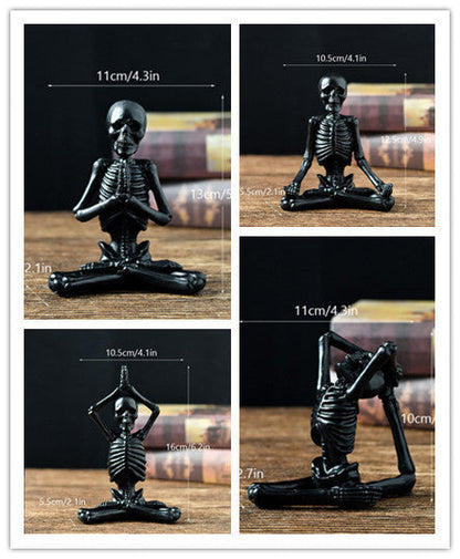 Halloween Figurine – Vintage White or Black Resin Decoration