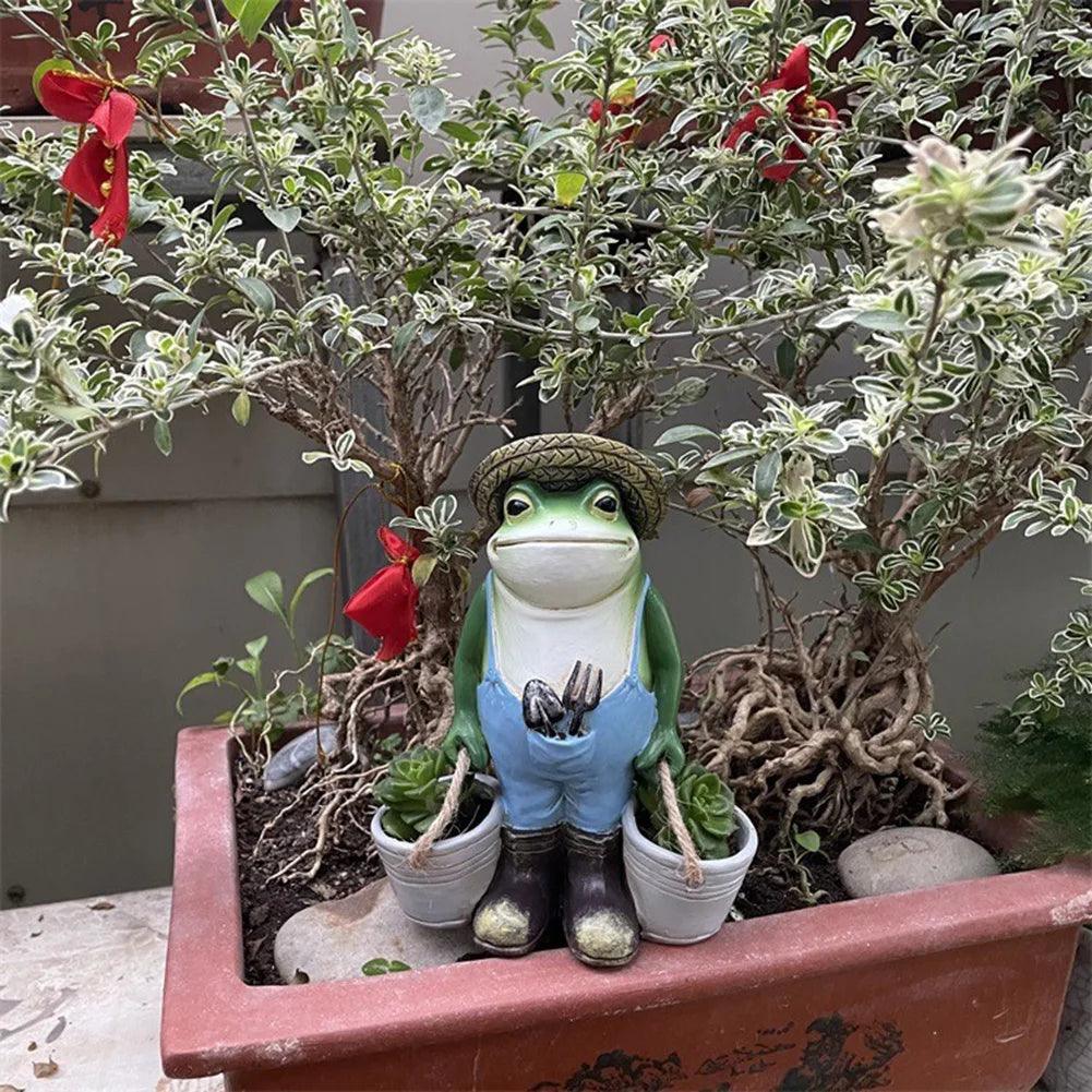 Weatherproof Garden Frog Decor - Add Playful Charm to Your Outdoor Space