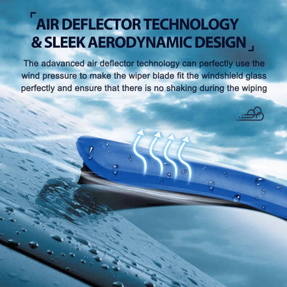 Quiet Performance Frameless Windshield Wipers | Streak-Free Clarity