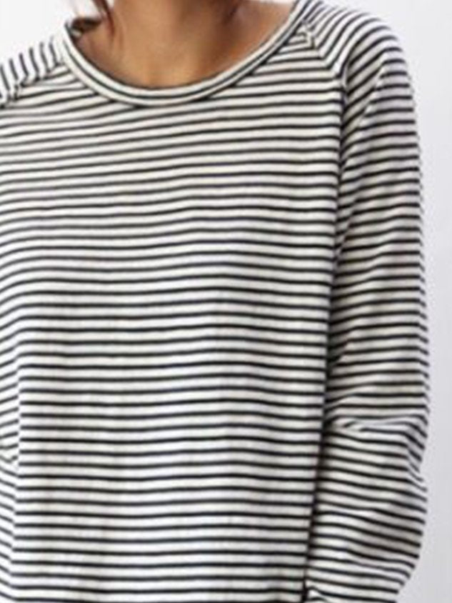 Striped Long-Sleeve Top