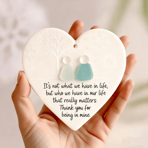 OceanGlow – Handcrafted Sea Glass Friendship Heart
