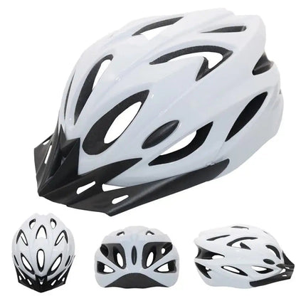 Adult Bike Helmet - Lightweight MTB Safety Gear - Adjustable Size 54-61 cm