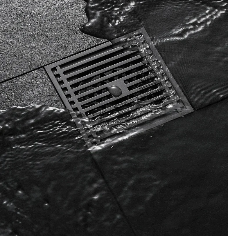 Square Stainless Steel Floor Drain - AquaShield Design