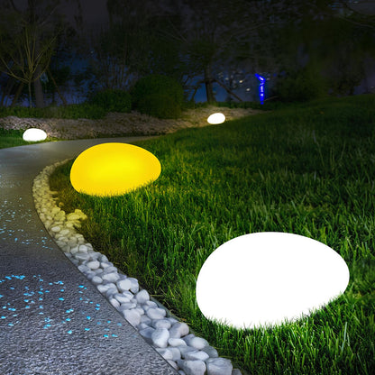 Garden Pathway and Landscape Decorative Solar LED Cobblestone Light