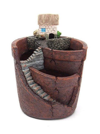 Mini Succulent Planter with Nordic Design | Innovative Resin Pot | 9 x 8.5 cm