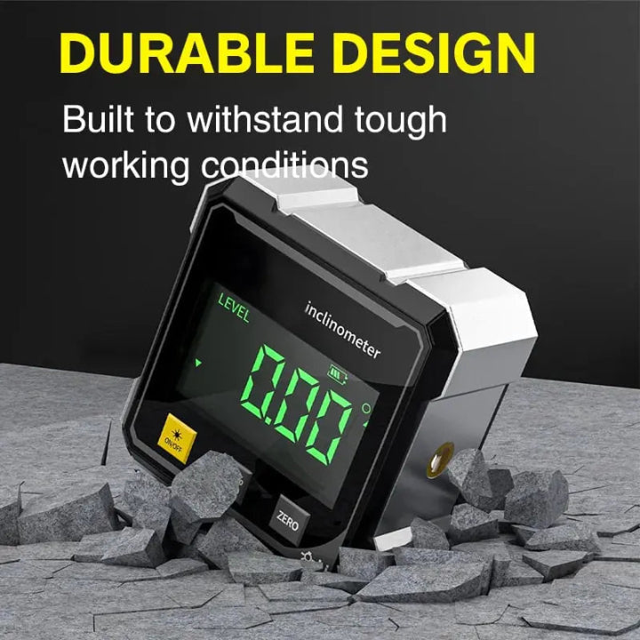 Digital Protractor with Magnetic Level – Precision Angle Finder