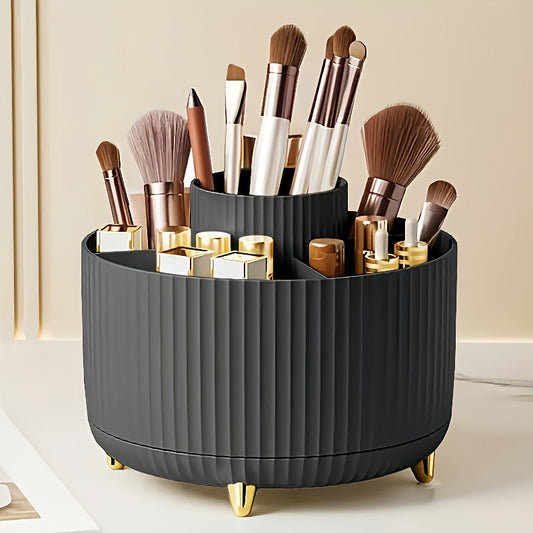 Five-Compartment Beauty Storage Carousel for Makeup Organization