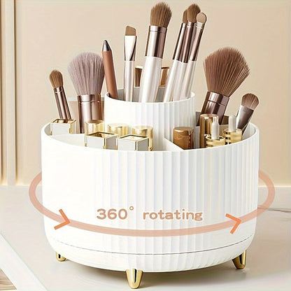 Five-Compartment Beauty Storage Carousel for Makeup Organization