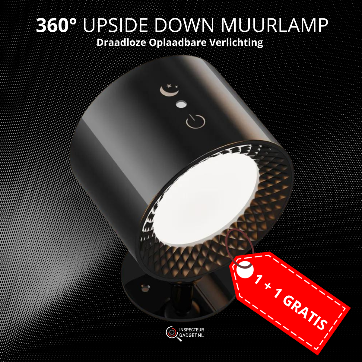 Rechargeable Wireless Wall Lamp – 360° Adjustable Lighting Fixture
