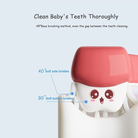 360° Smart U-Shape Toothbrush for Kids