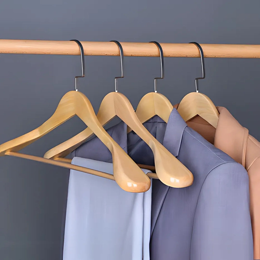 Elegant 360° Rotating Wooden Clothes Hanger