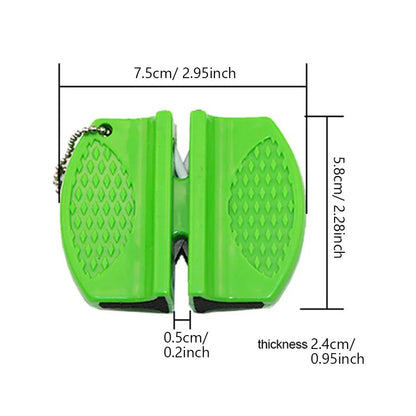 Compact and Portable Double-Sided Mini Knife Sharpener