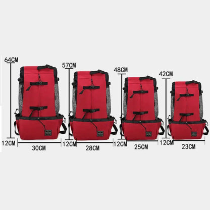 Medium Dog Backpack – Comfortable Carry Bag with Safety Strap & Storage Pockets