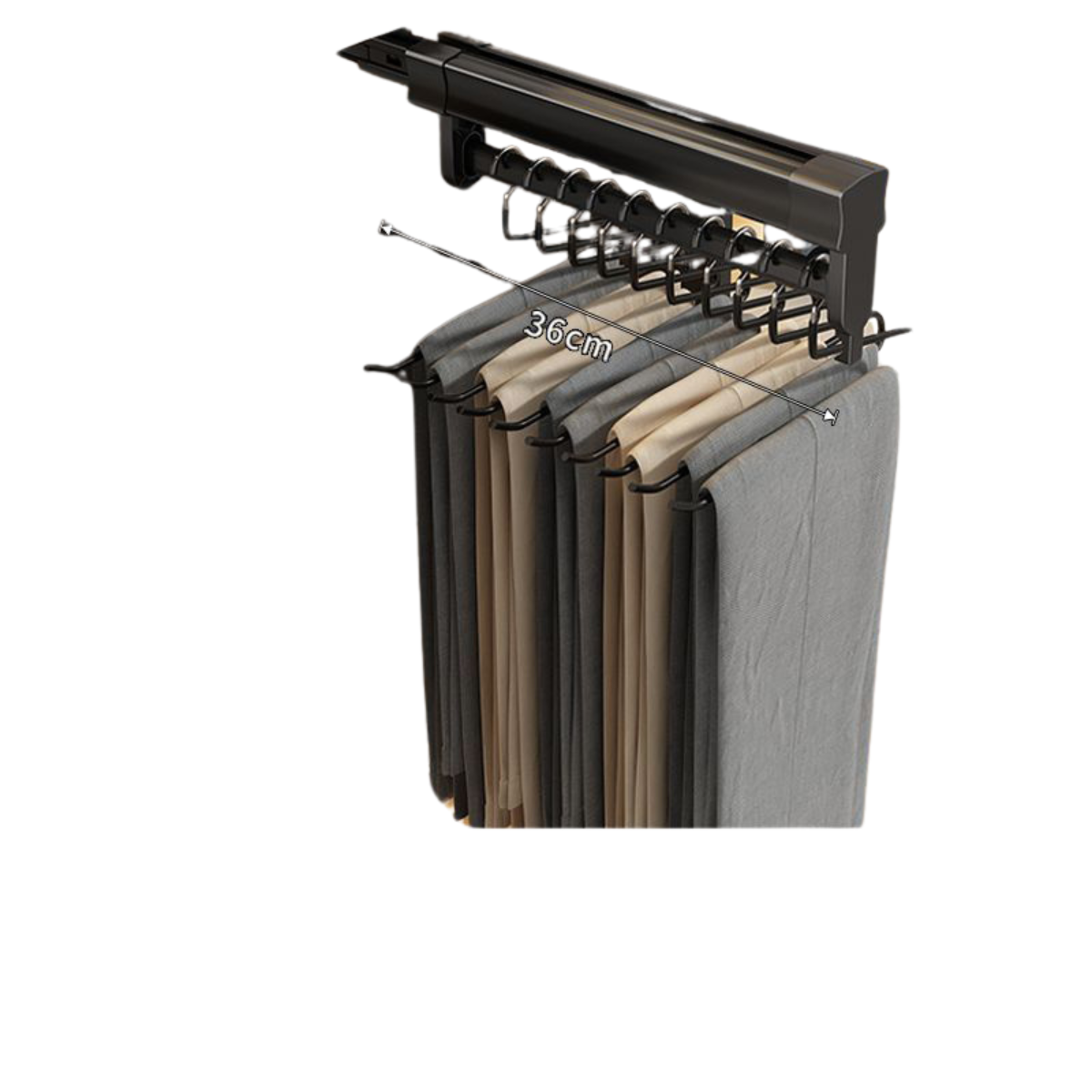 Retractable Clothes Rack for Closet Organization