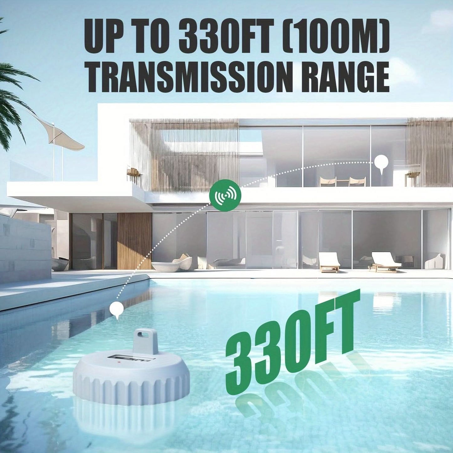 Wireless Thermometer for Swimming Pools