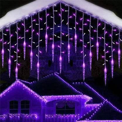 LED Icicle String Lights | 8 Modes | Winter Light Curtain | Christmas & New Year Decor 2025 | EU Plug
