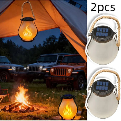Solar Lanterns with Flickering Flame Effect