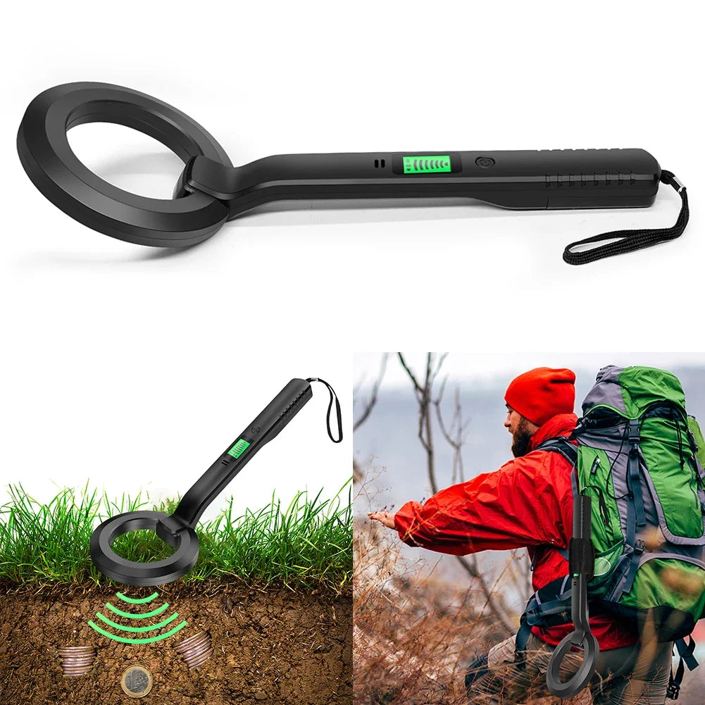 Ultra-Sensitive Metal Detector with 360° Pinpointer Scan – 3 Modes for Security and Treasure Hunting