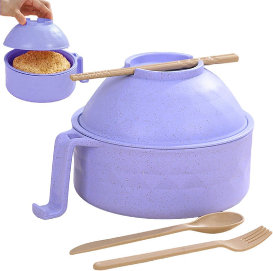 Convenient 1200ml Microwave Noodle Bowl with Strainer