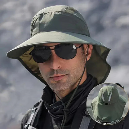 Sun Hat with Neck Protection - Wide Brim Design