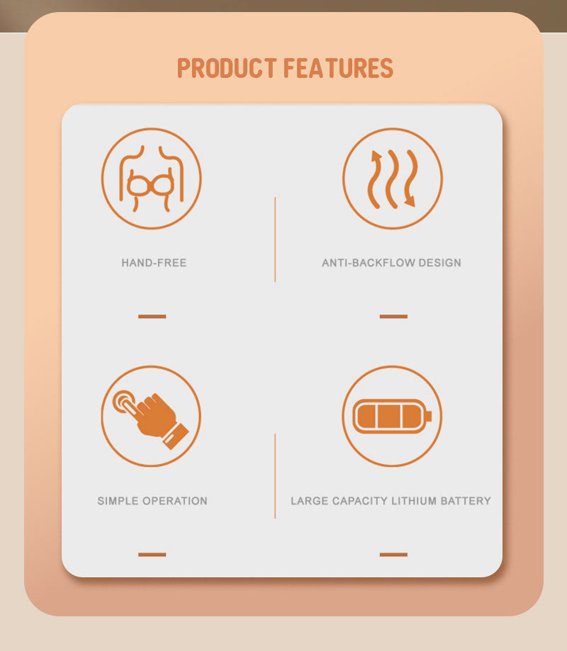 Portable Silent Breast Pump – Hands-Free Convenience
