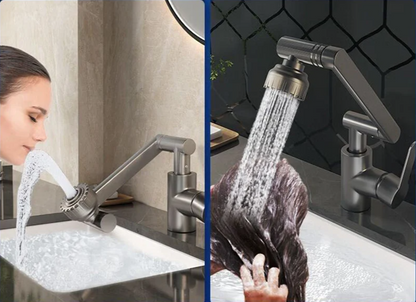 360-Degree Universal Washbasin Faucet in AquaFlex Design