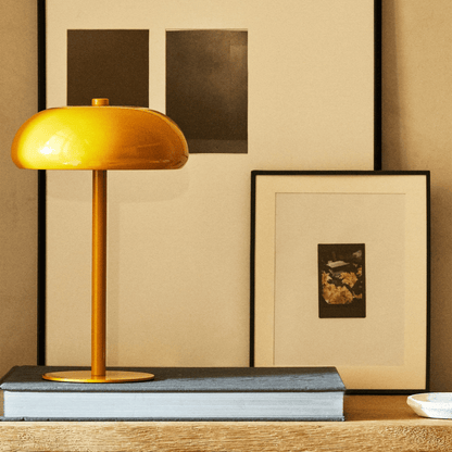 Touch-Controlled Table Lamp with Rechargeable Design