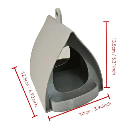 Bird Feeder with Weatherproof Roof and Durable Plastic Housing | Perfect for Outdoor Bird Watching