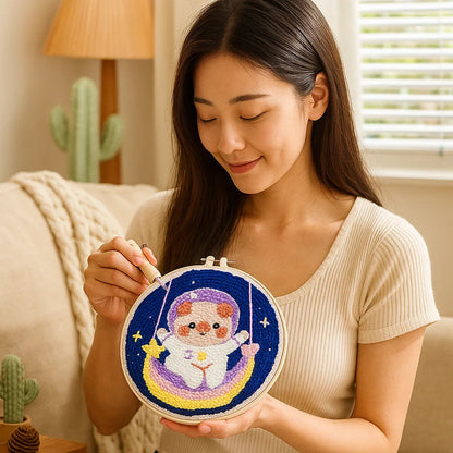 Quick Relaxation and Beautiful Embroidery Art Creation