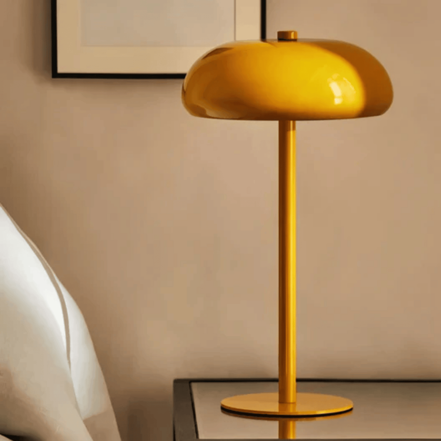 Touch-Controlled Table Lamp with Rechargeable Design
