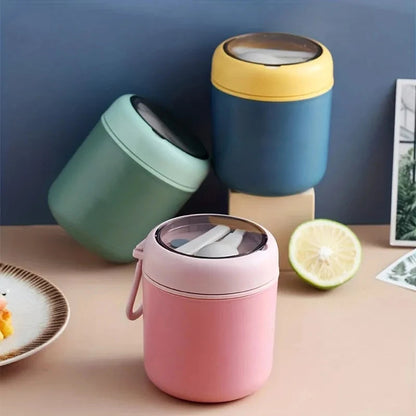 Stainless Steel Thermal Container | 530 ml / 710 ml | Insulated Lunch and Soup Cup | Durable & Leak-Proof