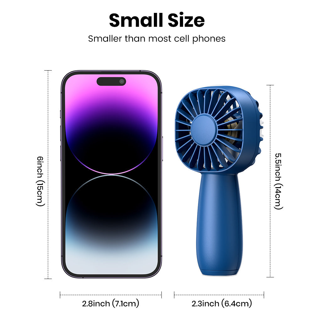 Compact 1800mAh Portable Fan for On-the-Go Use