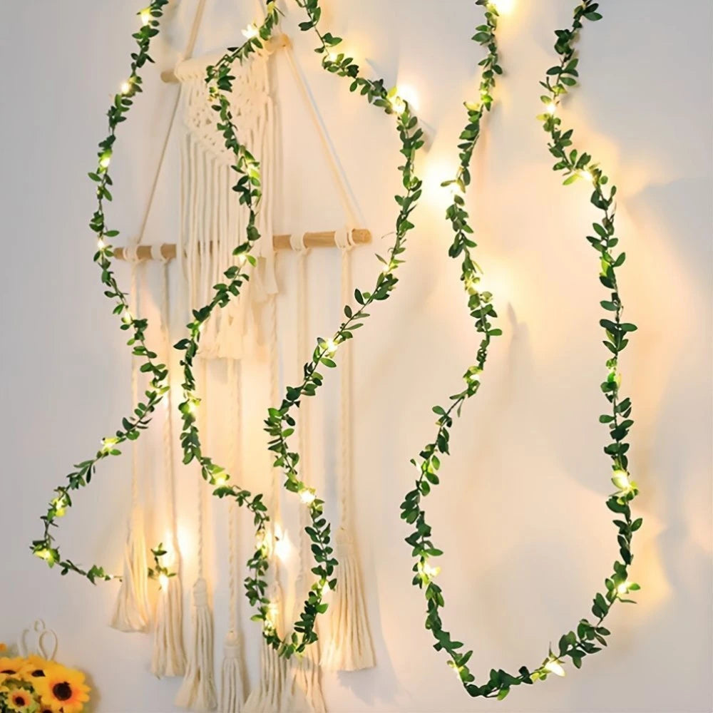 LED String Lights with Ivy Vines – Decorative Lighting for Indoors and Outdoors