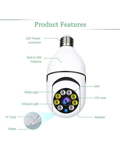Smart Bulb Security Camera with HD Vision