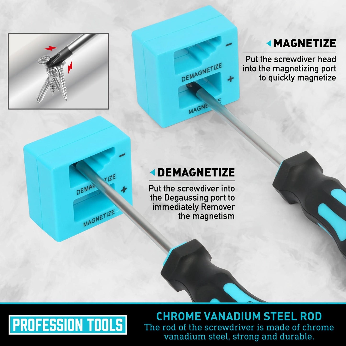 Magnetic Tool Set with Screwdrivers