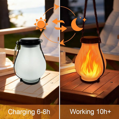 Solar Lanterns with Flickering Flame Effect