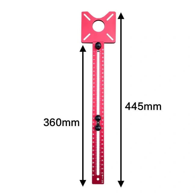 Precision Woodworking Router Template - Aluminum Alloy for Professionals & DIY