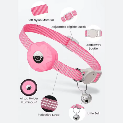 Pet Safety Kit – Smart Tracker for Dogs and Cats with Reflective Collar