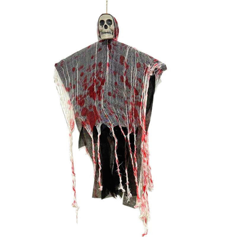 Luminous Blood Red Skull Ghost – Halloween Hanging Decoration