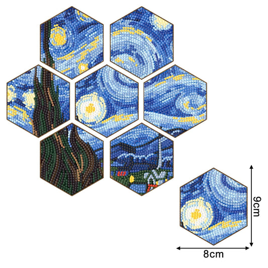 Creative Coasters to Beautify Your Home - Honeycomb Design