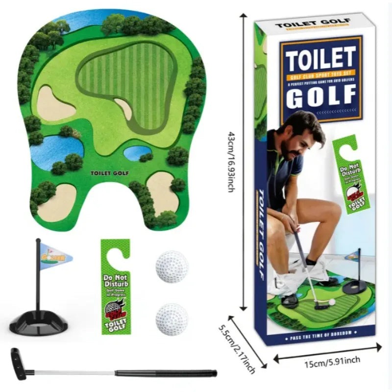 Bathroom Mini Golf Set | Fun Toilet Game | Perfect Gift for Men