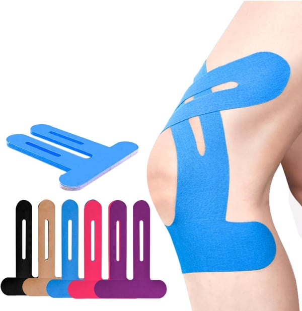 Pre-Cut Support Strips for Knee Relief | 150% Stretch & Non-Slip