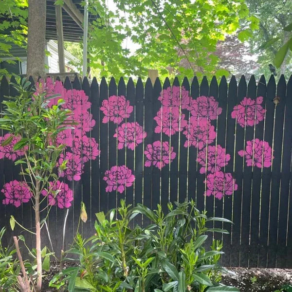 Floral Stencils for Fences and Walls | Customizable Patterns