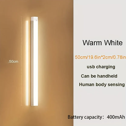 Indoor Cabinet and Wardrobe Light Strip with Rechargeable Motion Sensor