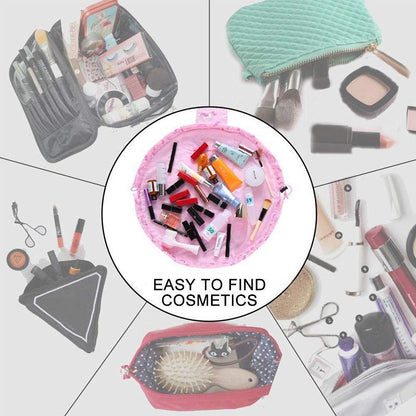 Compact Drawstring Makeup Organizer for Effortless Access