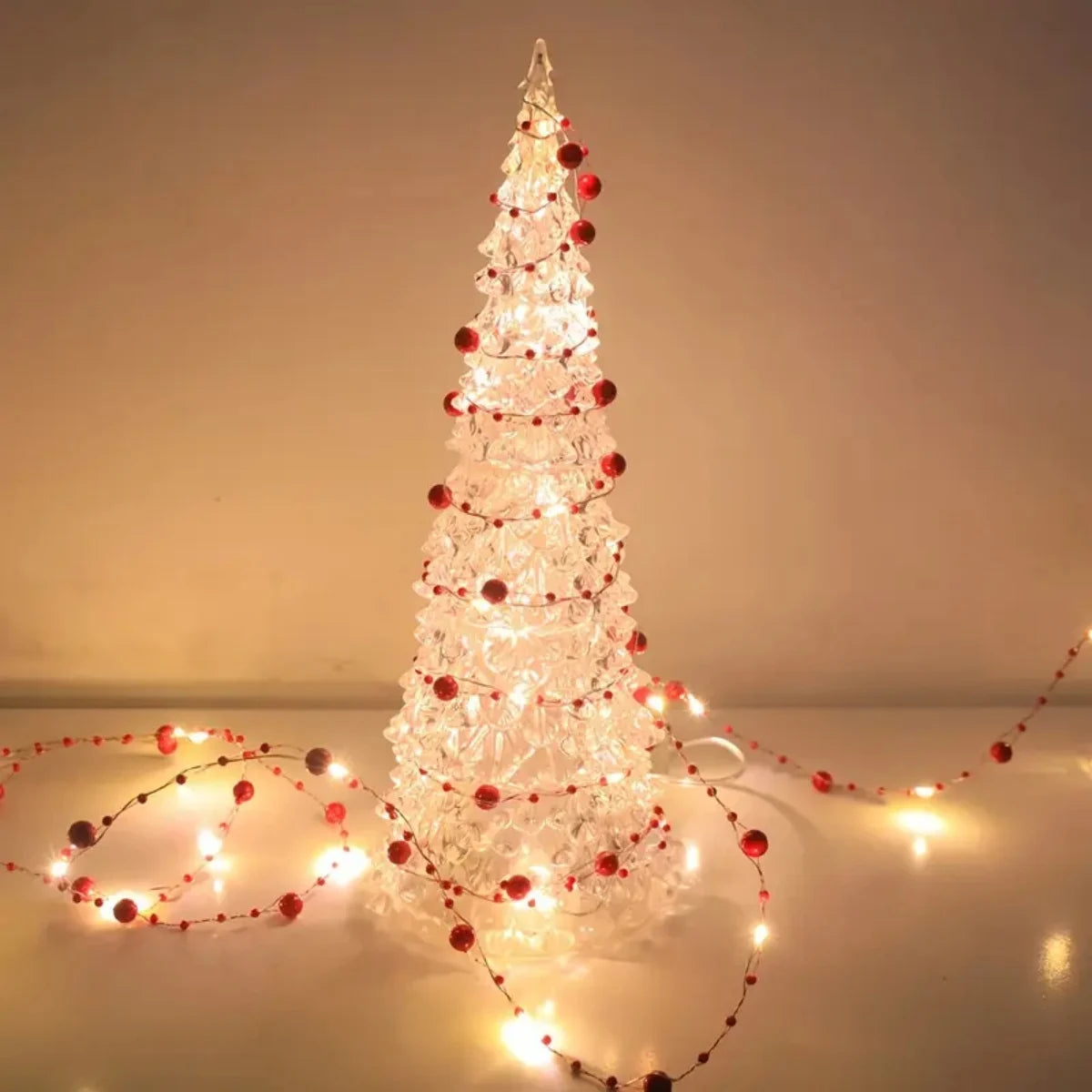 Pearl String Lights | 2m / 5m Length | 20 / 50 LEDs | Warm White | Battery Operated & Flexible