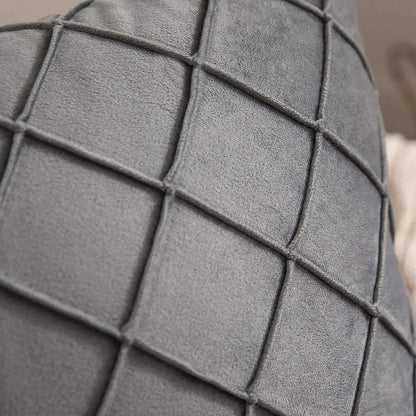 Plaid Velvet Cushion Cover in Scandinavian Design | 30x50 cm, 45x45 cm, 50x50 cm