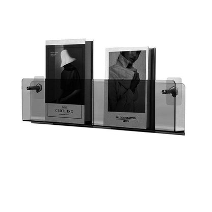 Wall-Mounted Acrylic Display Shelf for Books and Storage